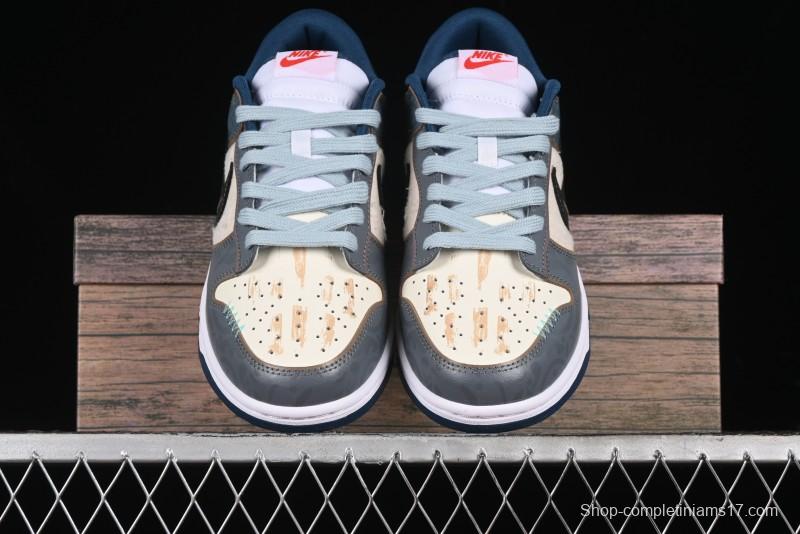 Nike Dunk Low Panda Prank Nautical Era Exploration Wave Low Top Casual Sneakers - DD1391-400