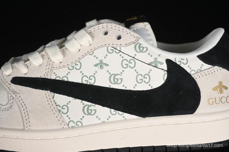 Nike Travis Scott x Fragment Design x Air Jordan 1 Low OG SP AJ1 Retro Sneakers - SJ2068-106