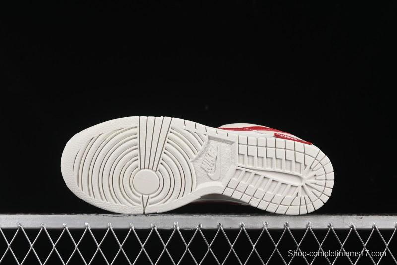 Nike SB Dunk Low Supreme Collaboration - Anniversary Edition Customized Low-Top Casual Skate Shoes - KK1333-002