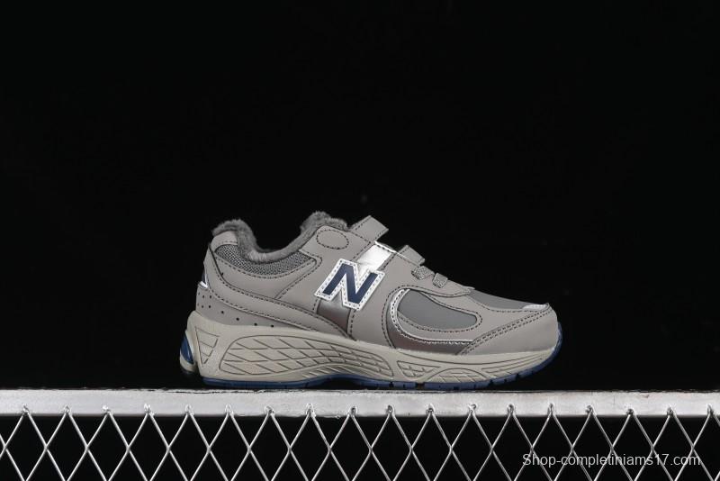 New Balance 2002R Series Hook & Loop Kids Shoes with Fleece Lining - PV2002RA