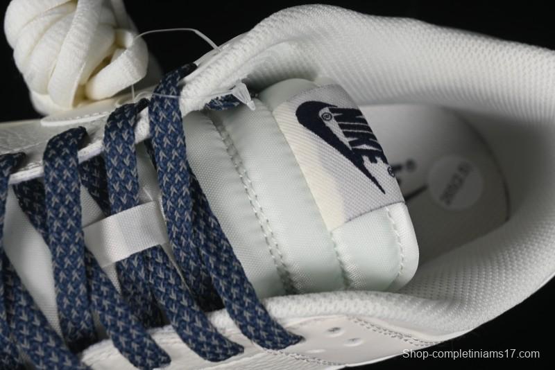 Nike SB Dunk Low Collaboration Three Swooshes Dark Blue Colorway Low-Top Casual Skateboarding Shoes - NK5639-327