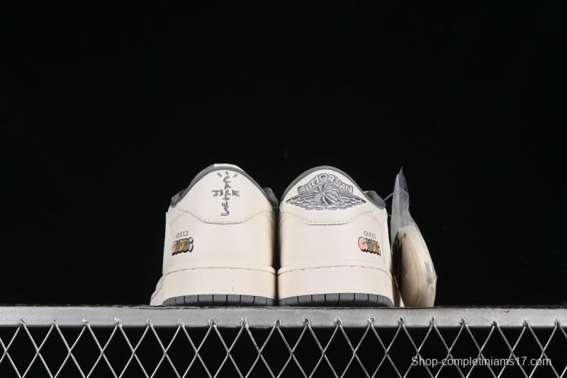 Nike Travis Scott x Fragment Design x Air Jordan 1 Low OG SP AJ1 Low Top Casual Sneakers - DM6688-607