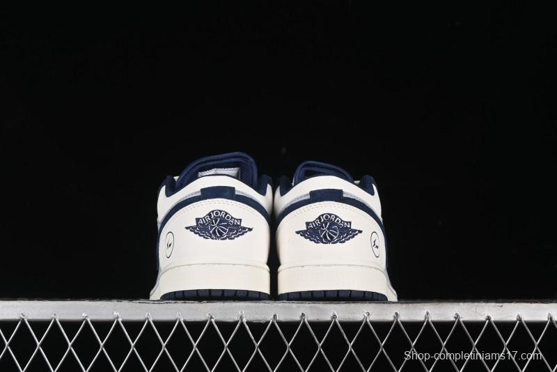 Nike Air Jordan 1 Low Retro Basketball Shoes in White Grey Blue - DC2024-026