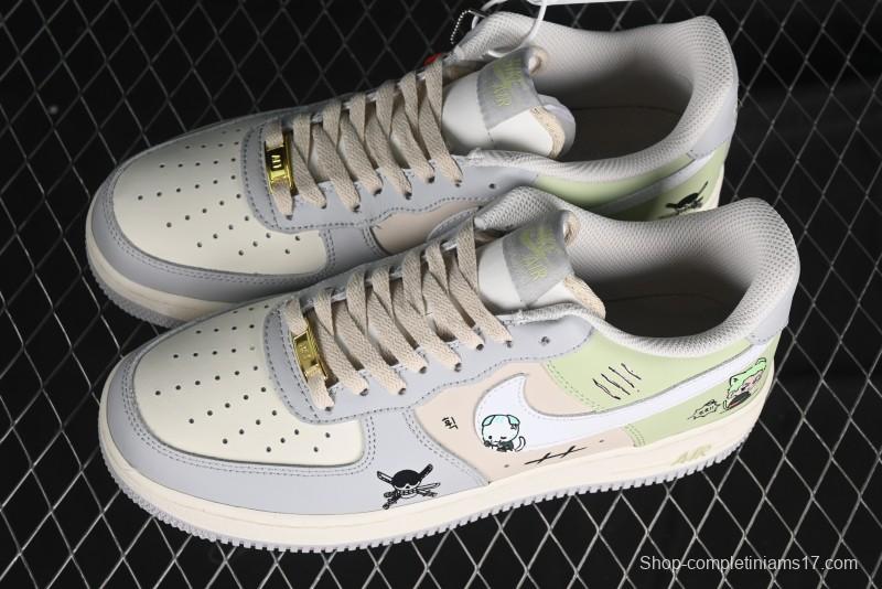 Nike Air Force 1'07 Low "Three Blade Flow" One Piece Series - Zoro's Santoryu Casual Sneakers - CJ0304-510