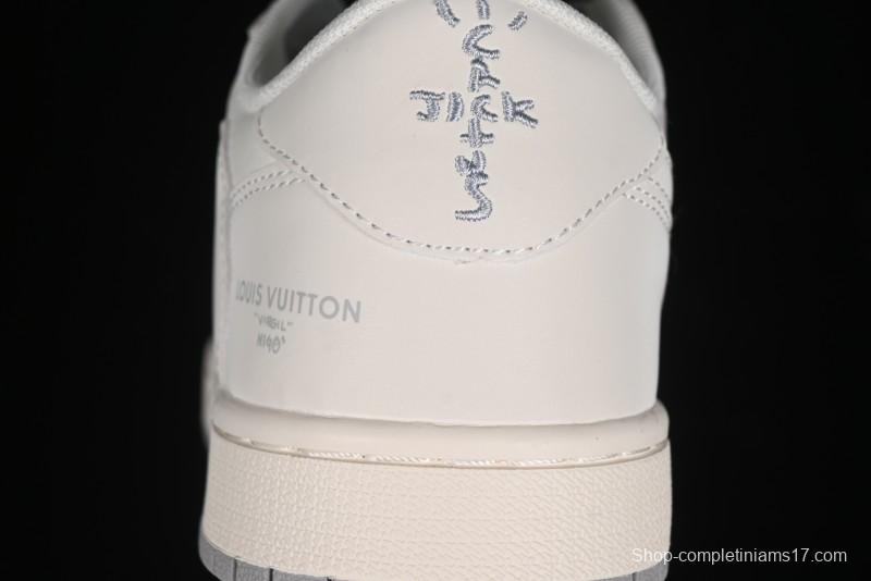 Nike Travis Scott x Fragment Design x Air Jordan 1 Low OG SP AJ1 LV Collaboration - XZ1268-002