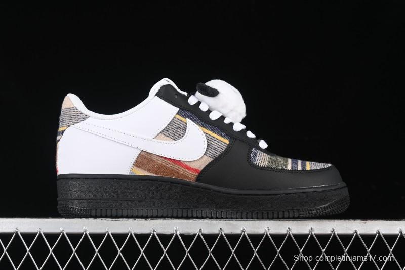 Nike Air Force 1 '07 Low Casual Sneakers with Lazy Panda Design - CW1188-768