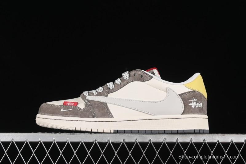 Nike Travis Scott x Fragment Design x Air Jordan 1 Low OG SP AJ1 - SJ2068-136