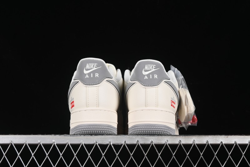 Nike Air Force 1 '07 Low Stone Island Supreme Collaboration Off-White Star Grey Low-Top Casual Sneakers - BB1616-303