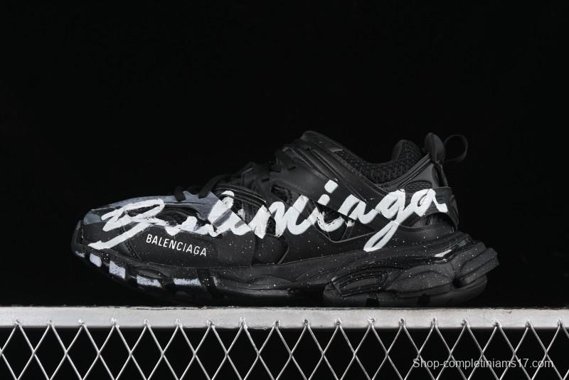 Balenciaga Track Sneaker with Transparent Heel Strap - WTRHW1090