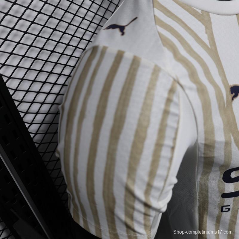 Player Version 25/26 Al Hilal White with Gold Stripes Jersey