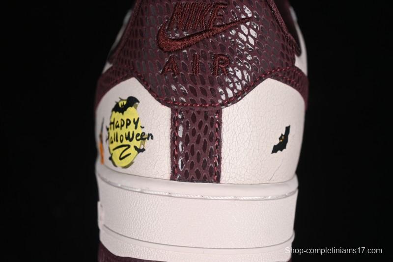 Nike Air Force 1'07 Low "Pumpkin Head" Halloween Themed Casual Sneakers - XL2321-888