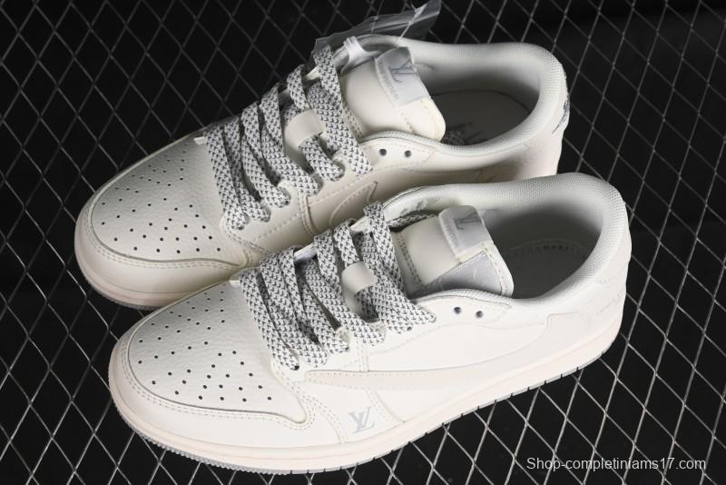 Nike Travis Scott x Fragment Design x Air Jordan 1 Low OG SP AJ1 LV Collaboration - XZ1268-002