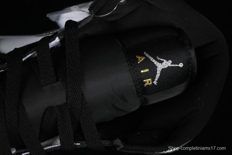 Nike Air Jordan 1 Mid Basketball Shoes White Black Silver - HV0789-010