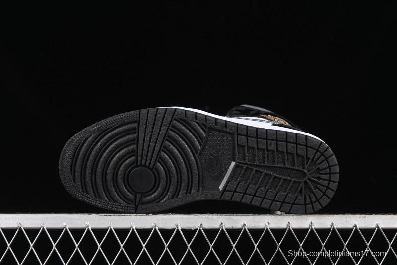 Nike Air Jordan 1 Mid Basketball Shoes White Black Silver - HV0789-010