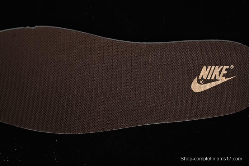 Nike SB Dunk Low SUP Collaboration - Distressed Black Swoosh Anniversary Custom Low-Top Skate Shoes - MM1089-021