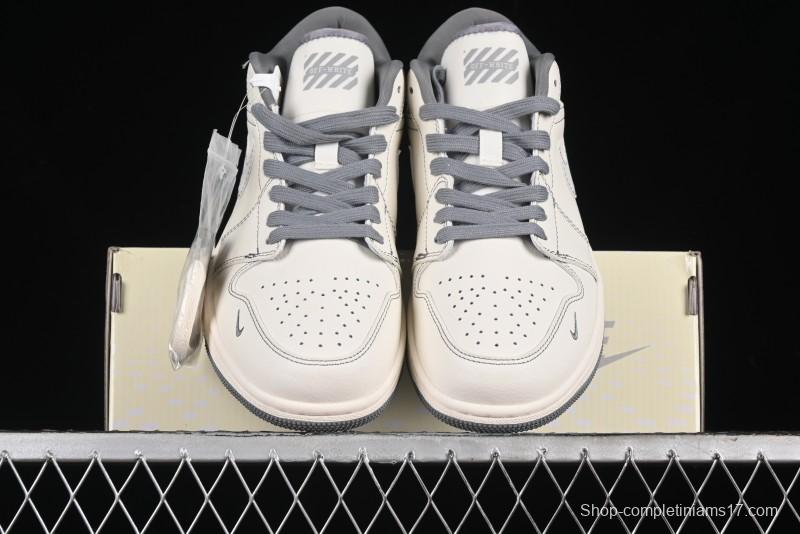 Nike Air Jordan 1 Low OFF-WHITE Collaboration Retro Basketball Shoes - CF3688-022