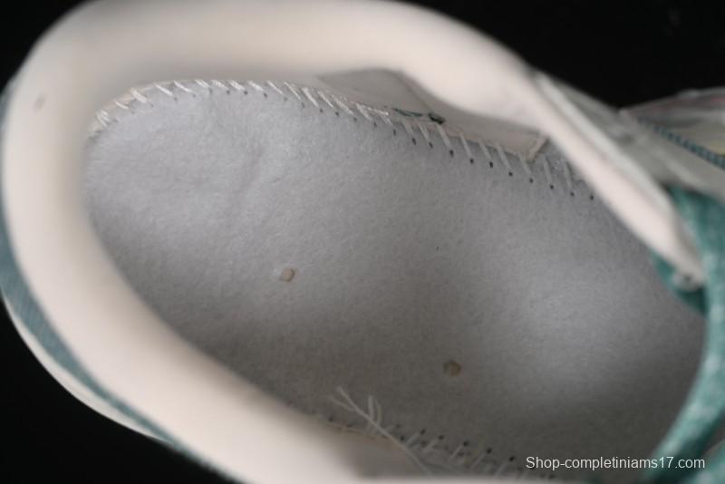 Nike Travis Scott x Fragment Design x Air Jordan 1 Low OG SP AJ1 Supreme Collaboration - Green Canvas Swoosh Low-Top Casual Sneakers - JH6088-706