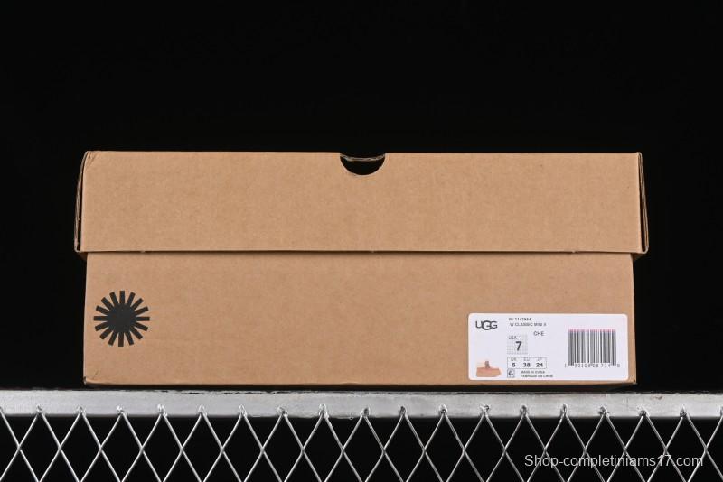 UGG Classic Mini II Fur Lace-Up Platform Short Boots with Treadlite Outsole - 1143954