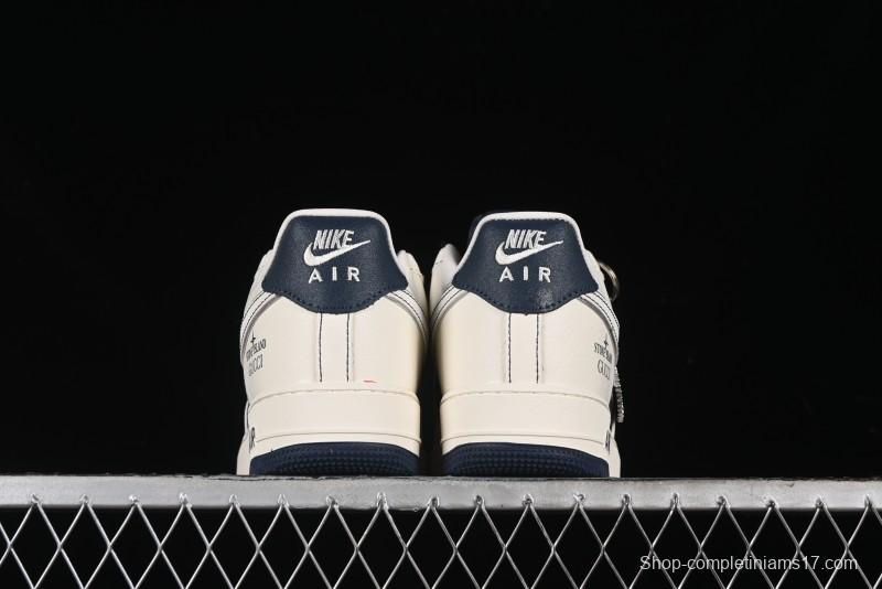 Nike Air Force 1 '07 Low Gucci Stone Island Collaboration - Off White Graphite Low-Top Casual Sneakers - KK1988-013
