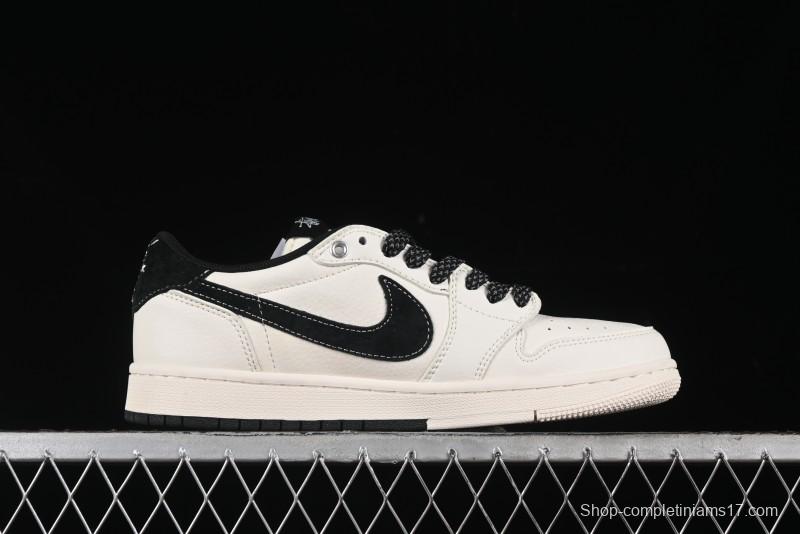 Nike Air Jordan 1 Low OG SP Travis Scott x Fragment Design Collaboration Sneakers - SJ2068-129