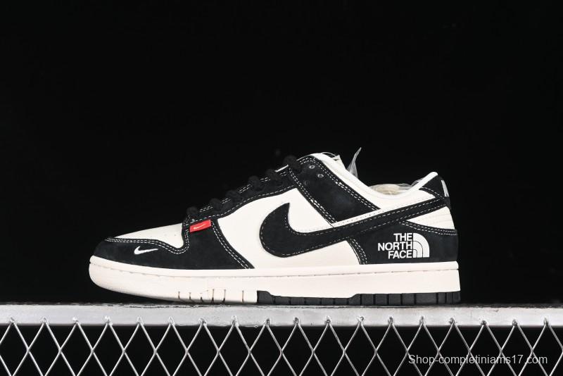 Nike SB Dunk Low The North Face Collaboration - Black Pig Eight Black Hook Anniversary High-End Custom Low-Top Casual Sneakers - SJ1089-011