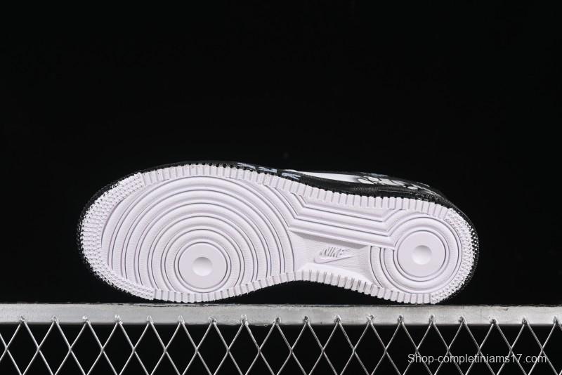 Nike Air Force 1 '07 Low Custom KAWS Bear Print Casual Sneakers - ZH0316-037