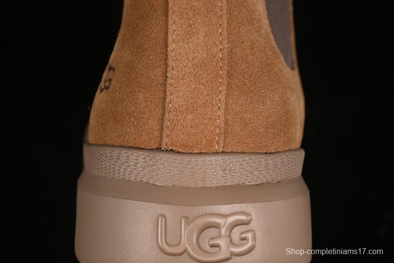 UGG Burleigh Chelsea Winter Snow Boots for Men with Lightweight Anti-Slip Sole and Genuine Wool Leather - 1152050