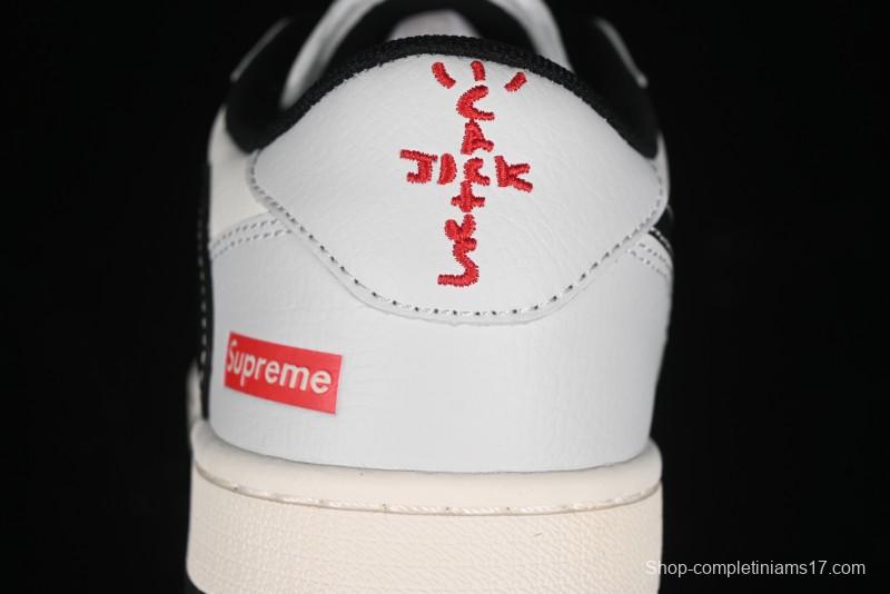 Nike Travis Scott x Fragment Design x Air Jordan 1 Low OG SP AJ1 Supreme Collaboration - Mist Blue Low-top Casual Sneakers - SJ2068-119