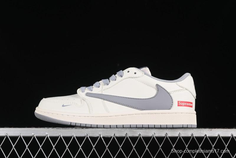 Nike Travis Scott x Fragment Design x Air Jordan 1 Low OG SP AJ1 Supreme Collaboration - XZ1168-003