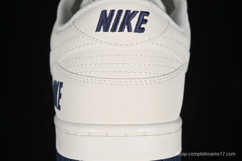 Nike SB Dunk Low Collaboration Three Swooshes Dark Blue Colorway Low-Top Casual Skateboarding Shoes - NK5639-327