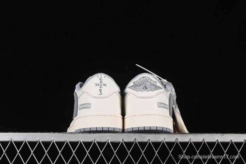 Nike Travis Scott x Fragment Design x Air Jordan 1 Low OG SP AJ1 Supreme Collaboration - XZ2268-003