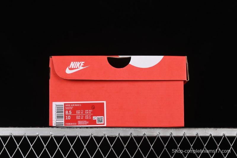 Nike Air Max 1 Retro Running Shoes with Half-Sole Air Cushion - FZ0628-010