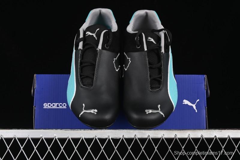 Puma Sparco Future Round Toe Lace-Up Leather Fabric Low-Top Lifestyle Casual Shoes - 308155-01