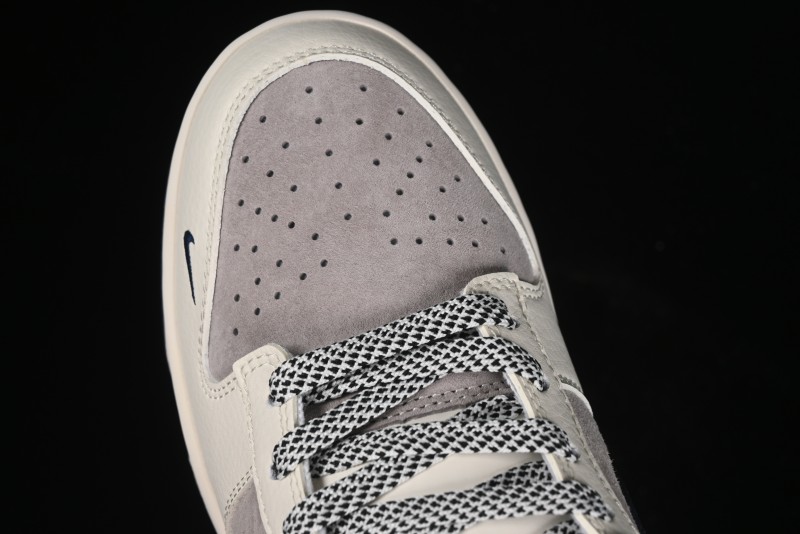 Nike SB Dunk Low Stussy Anniversary High-End Custom Sneakers with Blue Swoosh - SJ1089-003