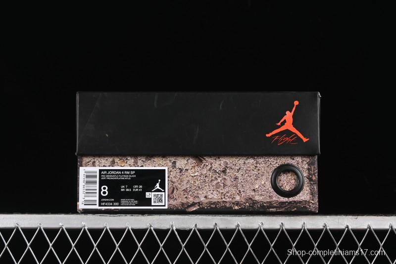 Nike Air Jordan 4 Retro Remastered Low-Top Basketball Shoes - HF4334-300