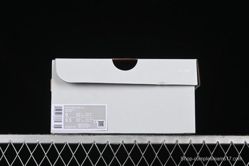 Nike Air Force 1 '07 Low LV Custom All Black Casual Sneakers - 315122-101