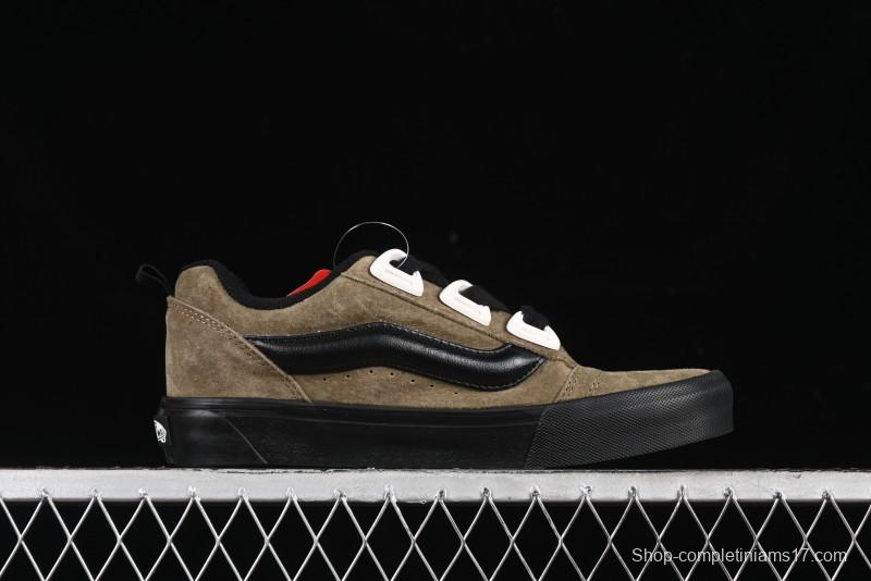 Vans Knu Skool DR Black Green New Series Chunky Sneakers - VN000CZU0BP