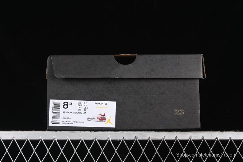 Nike Air Jordan Legacy AJ312 Low Sneakers with Triple Strap Design - FQ7827-106