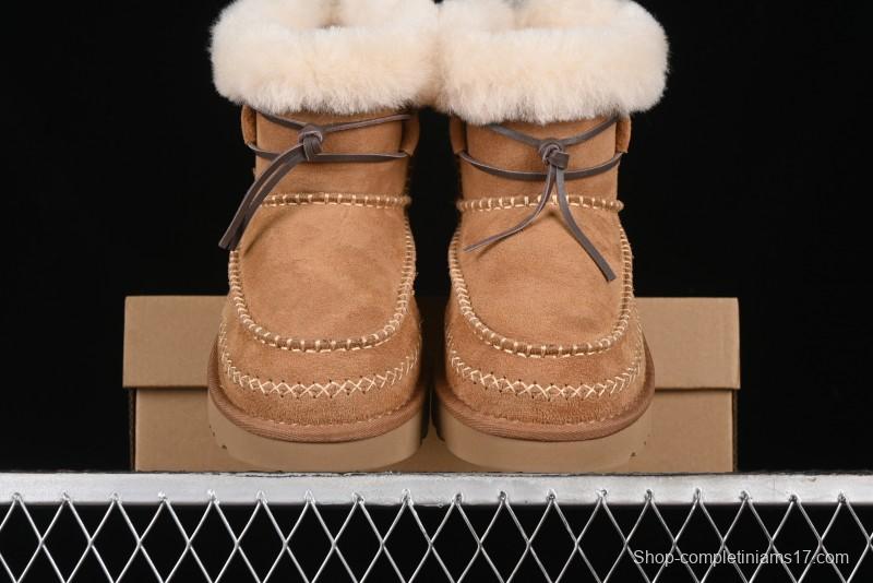 UGG Classic Mini Alpine Genuine Leather Warm and Versatile Snow Boots - 1158251