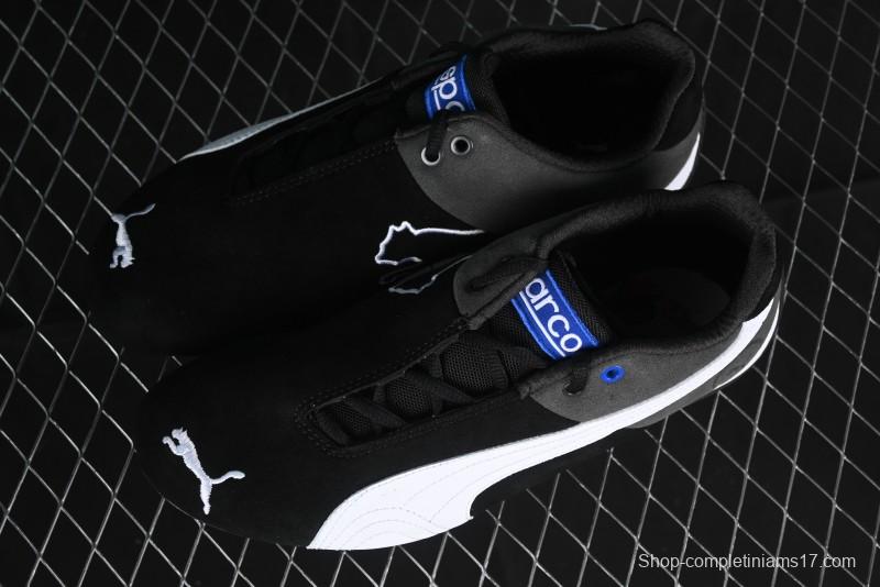 Puma Sparco Future Round Toe Lace-Up Leather Cowhide Fabric Low-Top Lifestyle Casual Shoes - 307936-01