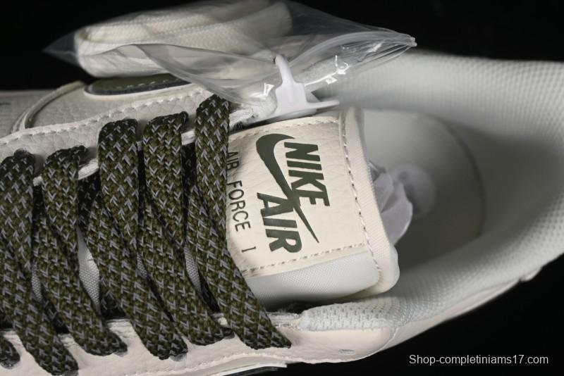 Nike Air Force 1 '07 Low QR Code Military Green Starry Sky Casual Sneakers - CU1836-966