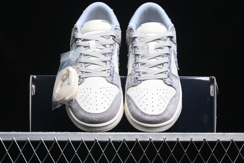 Nike SB Dunk Low Dior Stone Island Triple Collaboration Woven Grey Hook Anniversary High-End Custom Low-Top Casual Sneakers - DM6868-006