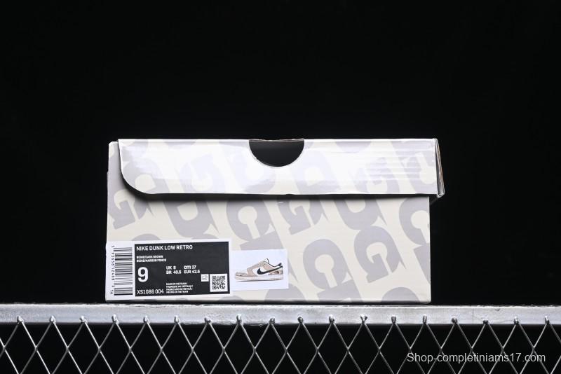 Nike SB Dunk Low The North Face Collaboration - Black White Brown Anniversary High-End Custom Low-Top Casual Skate Shoes - XS1086-004