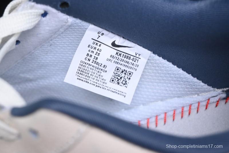 Nike Air Force 1 '07 Low The North Face Collaboration - Blue Floral Swoosh Casual Sneakers - KK1988-021