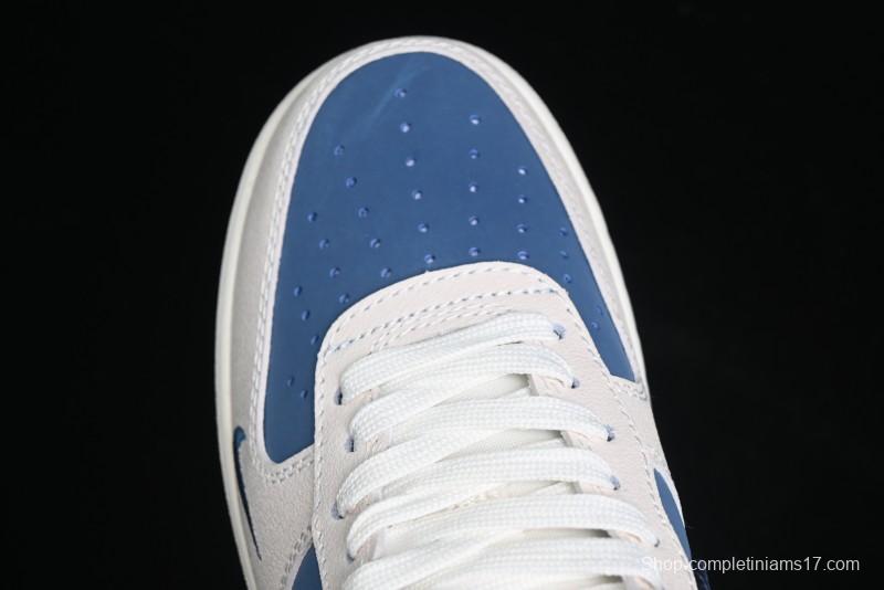 Nike Air Force 1 '07 Low The North Face Collaboration - Blue Floral Swoosh Casual Sneakers - KK1988-021