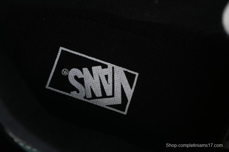 Vans Knu Skool Carbon Grey Black Green Low Top Retro Casual Vulcanized Sneakers - VN000D6CCI2