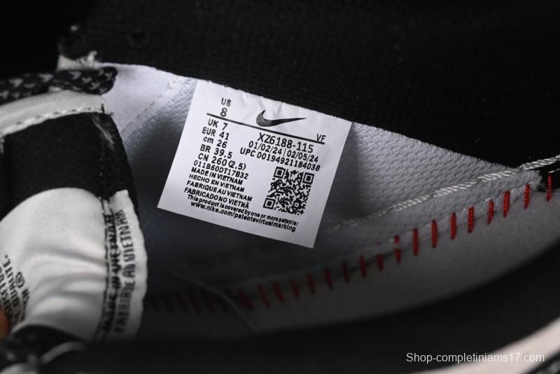 Nike Air Force 1 '07 Low Supreme Stussy Collaboration - Black Grey Red Label Low-Top Casual Sneakers - XZ6188-115