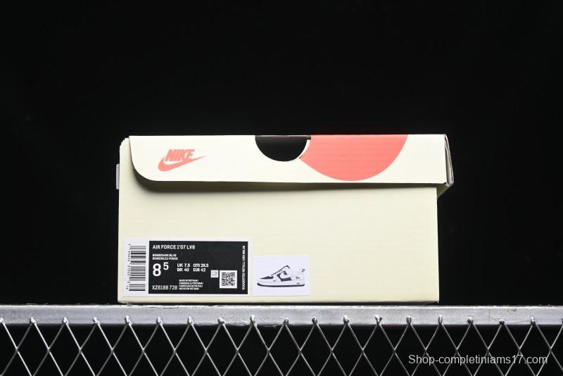Nike Air Force 1 '07 Low Stussy Collaboration - White Black Sneakers - XZ6188-728
