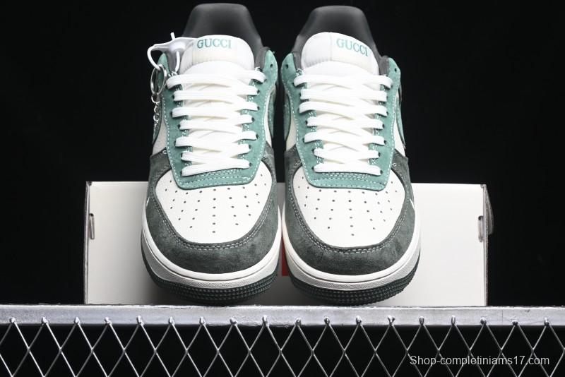 Nike Air Force 1 '07 Low Gucci Collaboration Jade Green Flywire Low-Top Casual Sneakers - KK1988-026