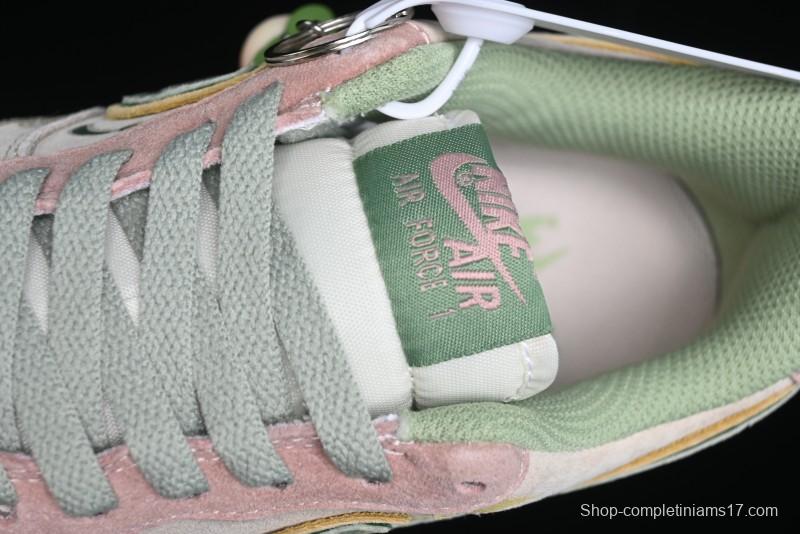Nike Air Force 1 '07 Low Peach Trees Christmas Eve Limited Custom Casual Sneakers - CD1212-777